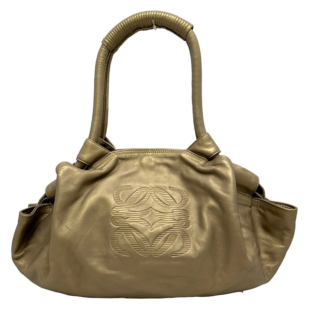 Loewe Nappa Aire Gold Leather Handbag #347032L60B